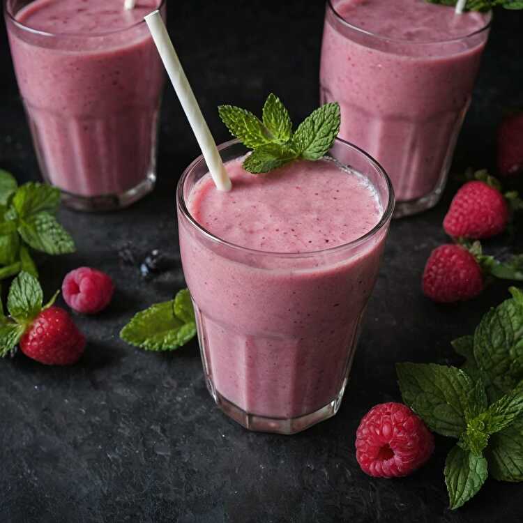 image Berry-Mint Kefir Smoothie