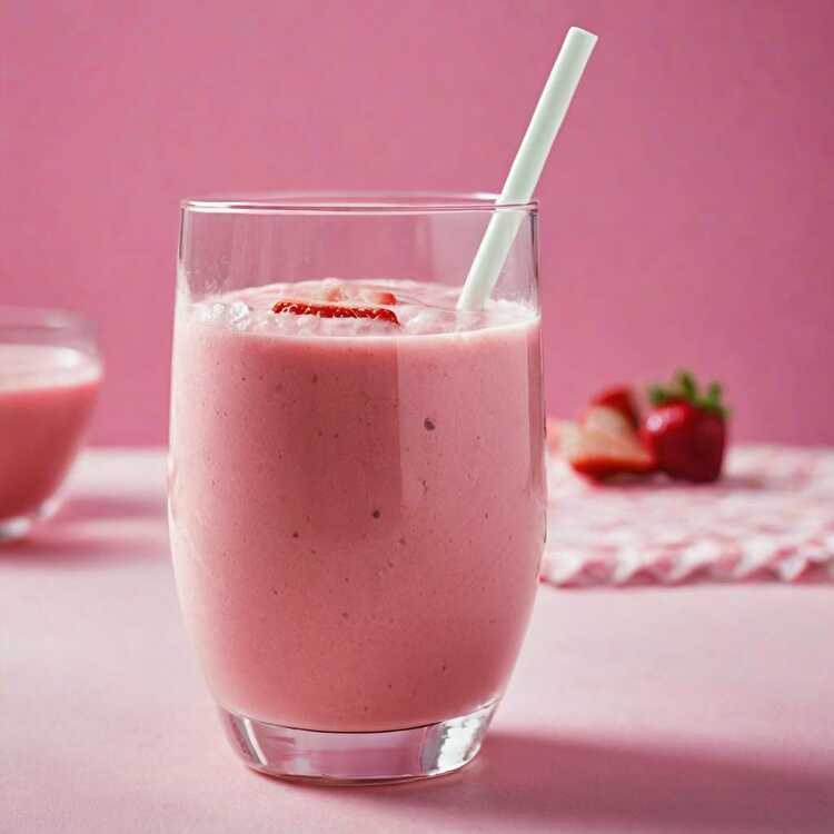 image Creamy Strawberry Smoothie