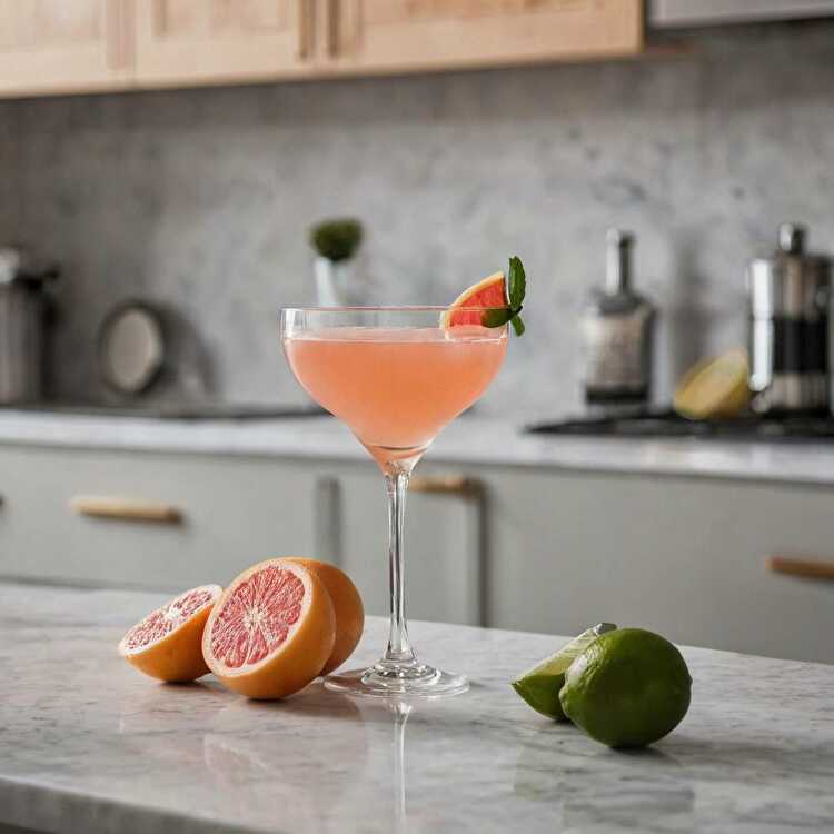 image Grapefruit and Gin Cocktail