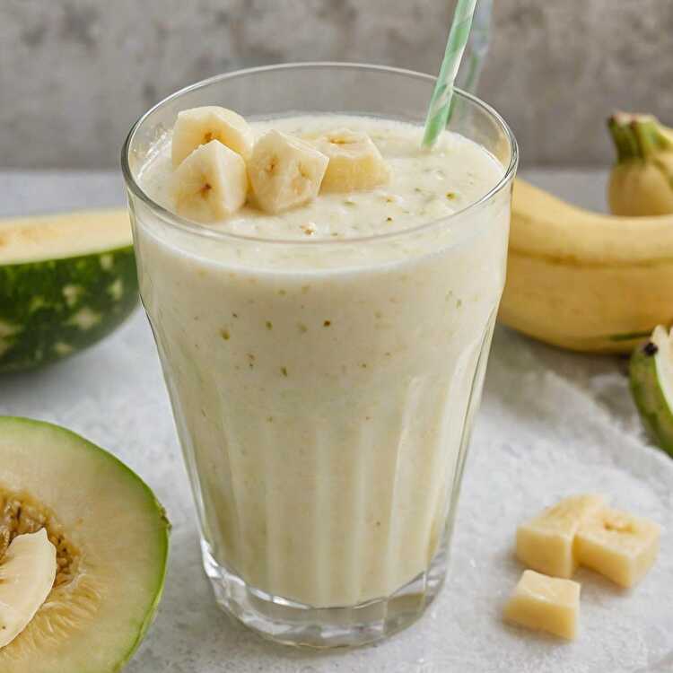 image White Melon and Banana Smoothie