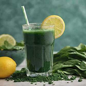 Refreshing and detoxifying Spirulina Juice