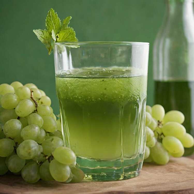 image Refreshing Green Grape Juice