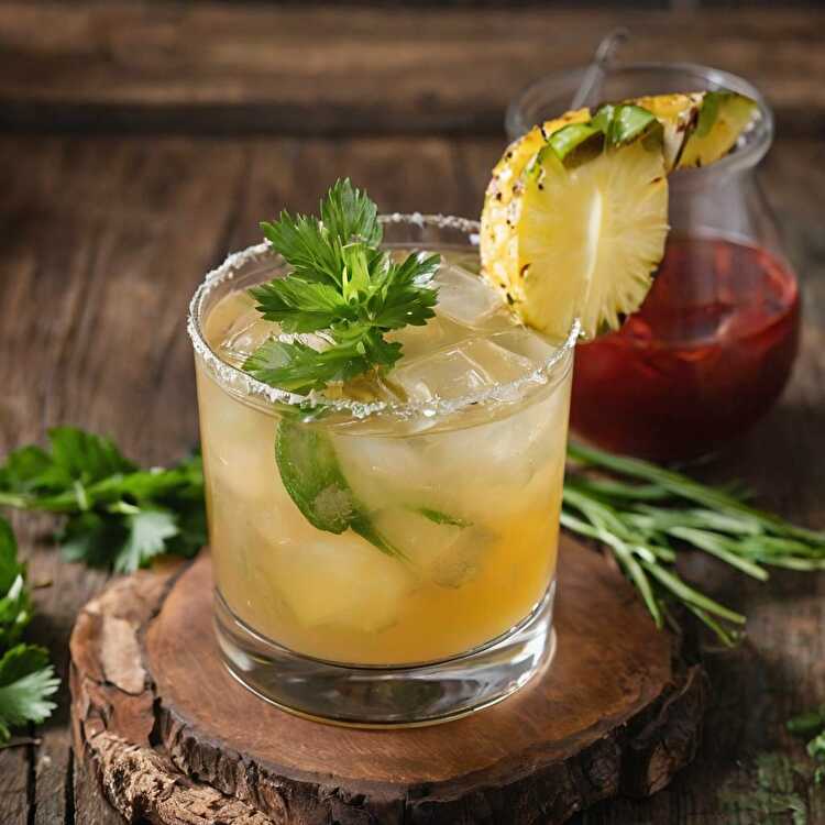 image Pineapple-Jalapeño Tequila Cocktail